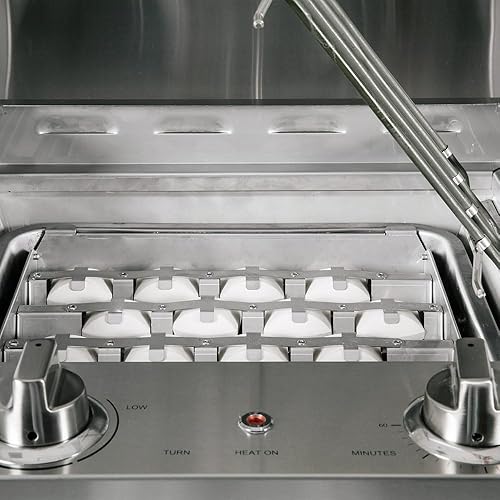 Miniatura 2 de Coyote - Parrilla eléctrica portátil, parrilla integrada de 18 pulgadas con saborizante de cerámica, C1EL120SM