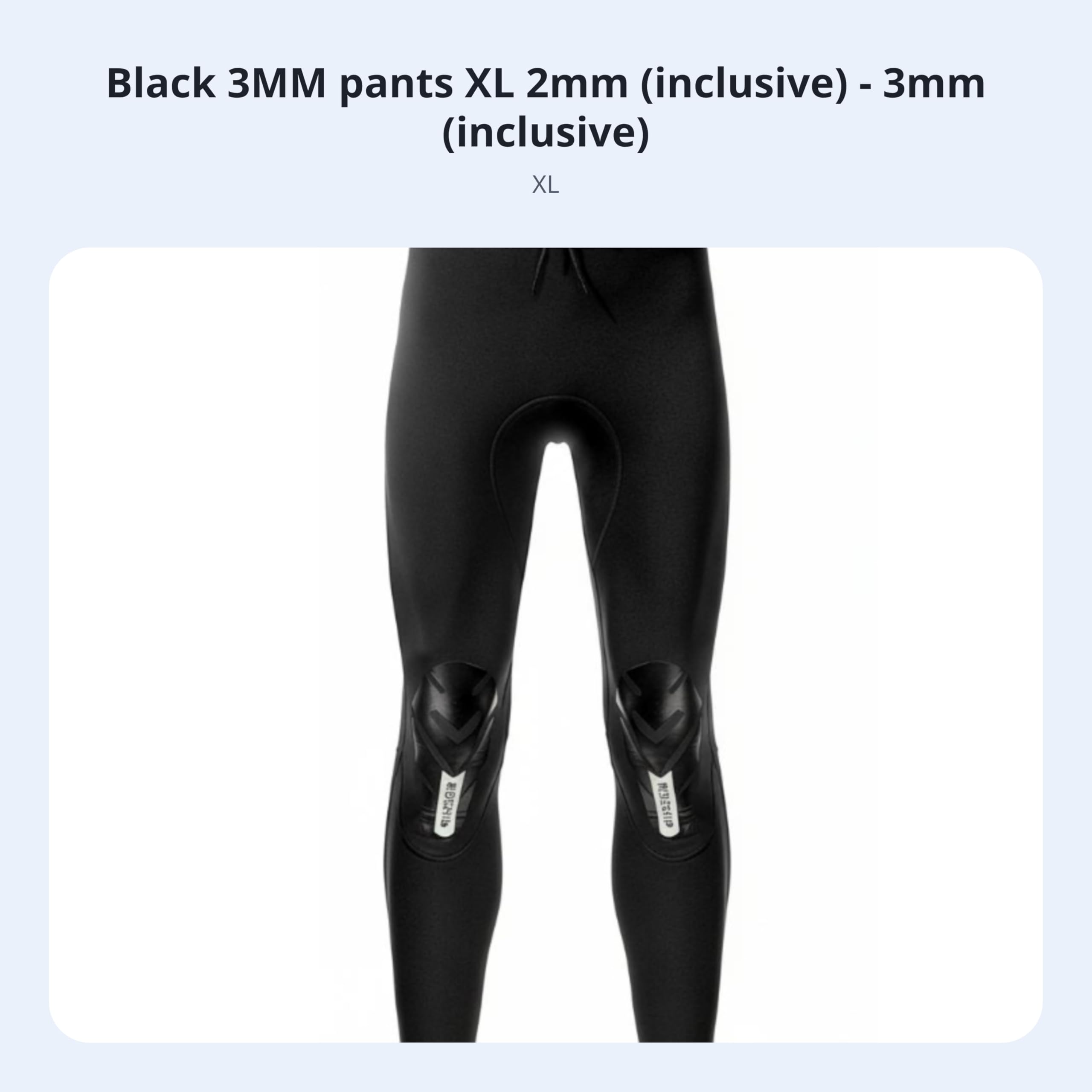 Pantaloni Muta Neoprene 3mm (0.12 inch) Uomo Donna, Termici Multi-Sport, Neri per Immersione, Sci, Lavoro