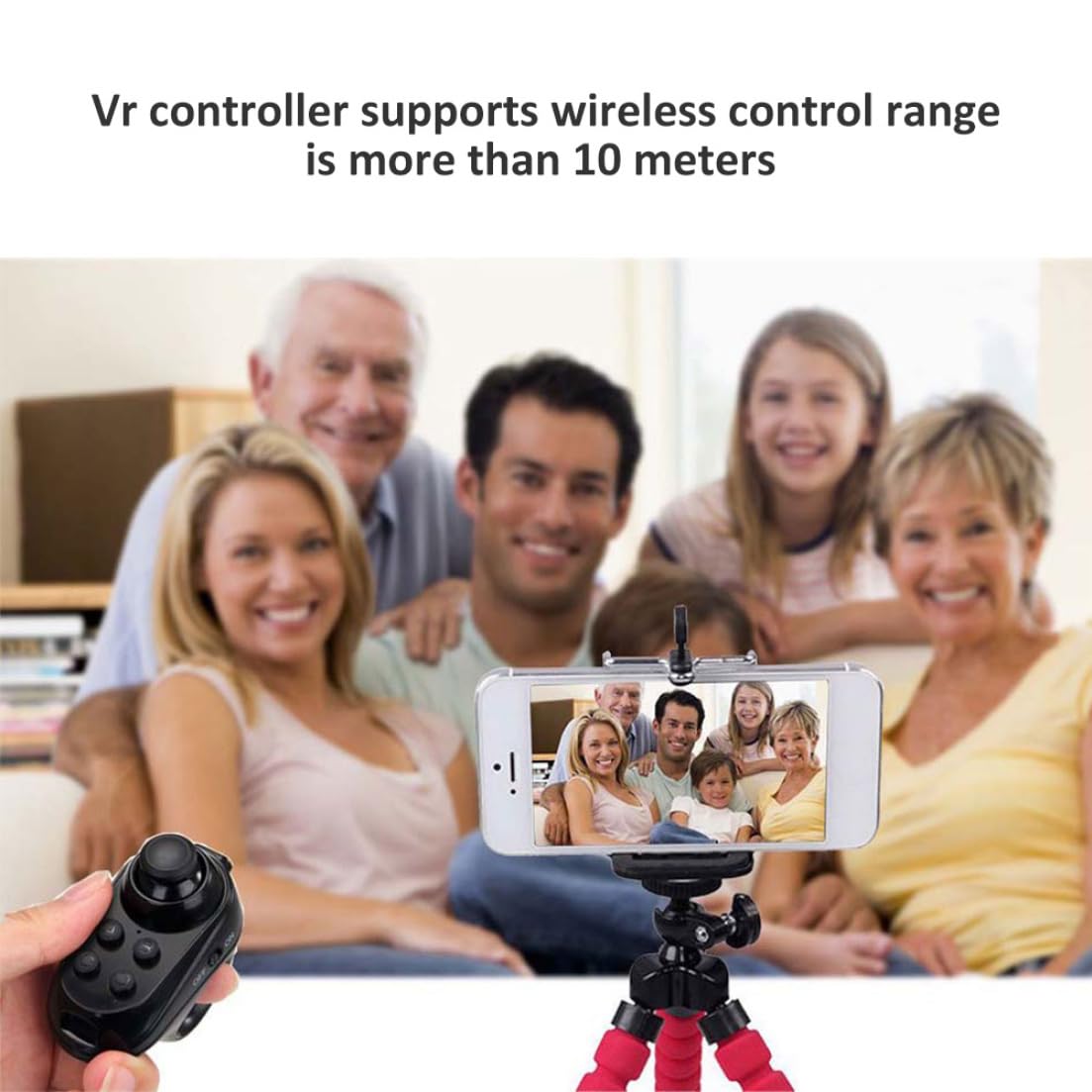 CUCUFA Controlador VR inalámbrico Gamepad Joystick Joystick Remote Control de Control Remoto Joypad para teléfonos Video Video
