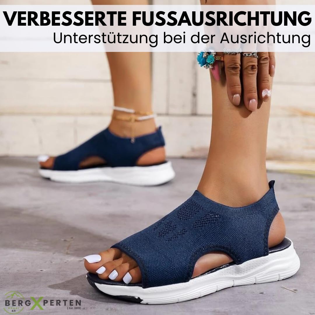 MEIION Florax-ergonomische schmerzlindernde Komfort-Sandalen Bequeme Elegante Damen Orthopädische Plateau Sandalen
