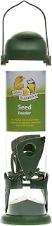 Walter Harrison's Wild Bird Flip Top Green Hanging Seed Garden Bird Feeder - Large - 30 cm