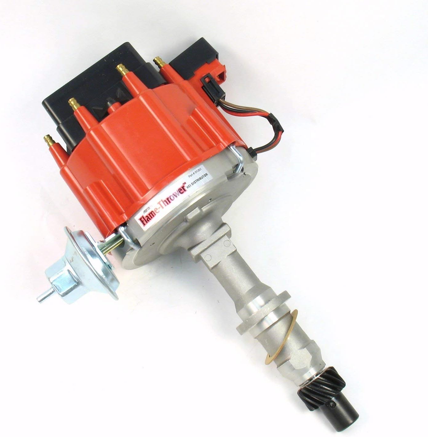 Pertronix D1201 Flame-Thrower Distributor HEI with Red Cap for Pontiac Small Block/Big Block