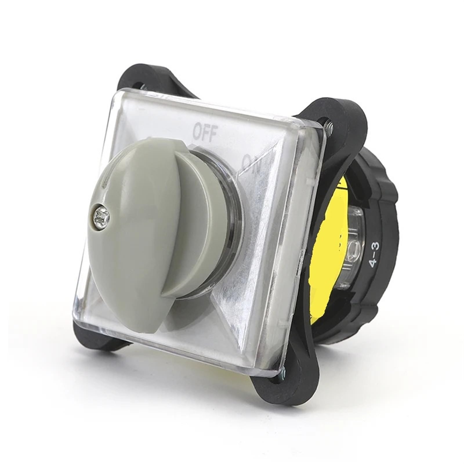 DMBGRXJF SZW25-25/1.SVHC 25A One Pole ON-OFF-ON Three Position Silver Contact Rotary Universal Changeover Cam Switch 1Pcs