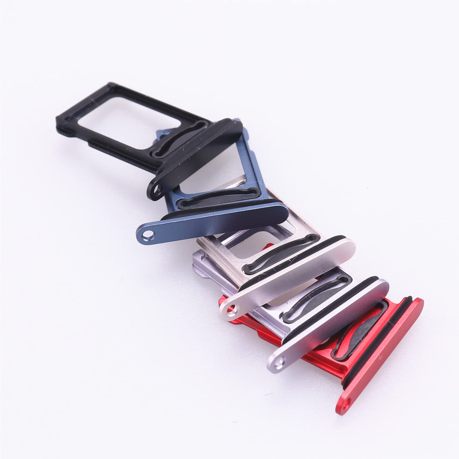 Tiroir Carte SIM Double Pour IPhone 14 Et IPhone 14 Plus - Rouge - Compatible Double SIM