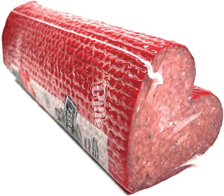 Piller's D'amour Salami 2.5 Lb - Heart Shaped European Deli Meat - Experience Culinary Bliss