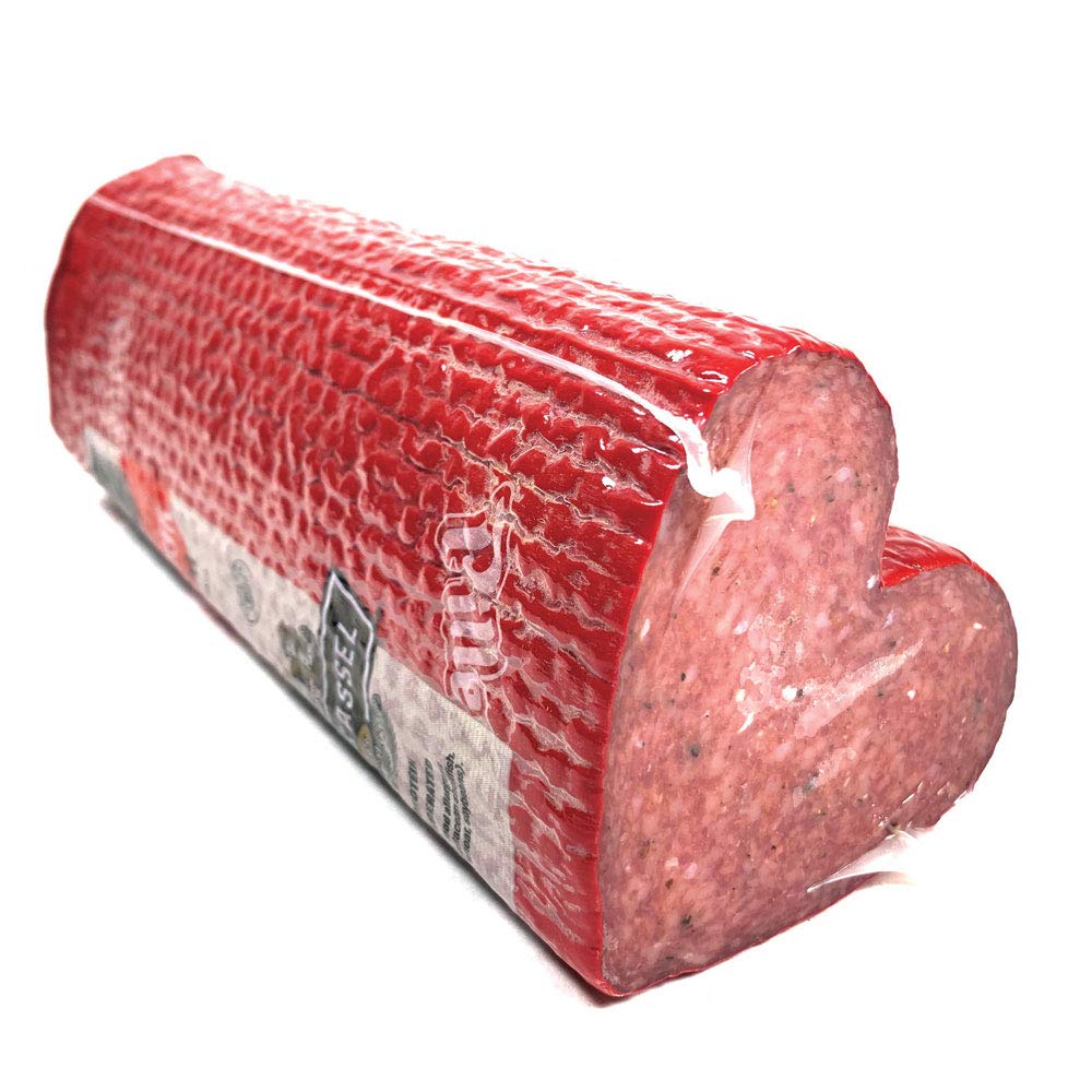 Piller's D'amour Salami 2.5 Lb - Heart Shaped European Deli Meat - Experience Culinary Bliss