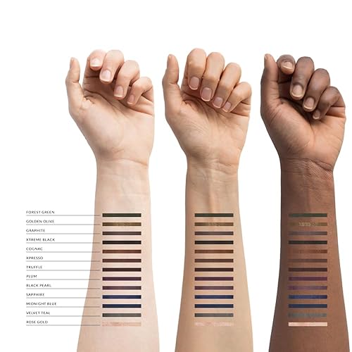 Miniatura 8 de Xtreme Lashes GlideLiner - Lápiz de ojos de larga duración con sacapuntas, azul medianoche, 0.04 onzas, maquillaje impermeable, fórmula de gel,