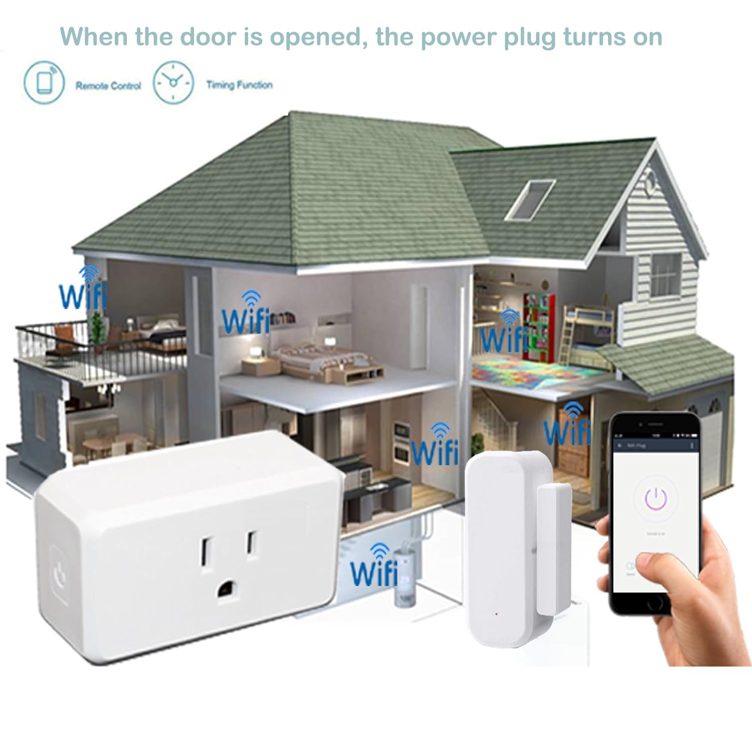 WiFi Mini Smart Plug No Hub Required Compatible with Alexa Reduce Electric Bill — view 8