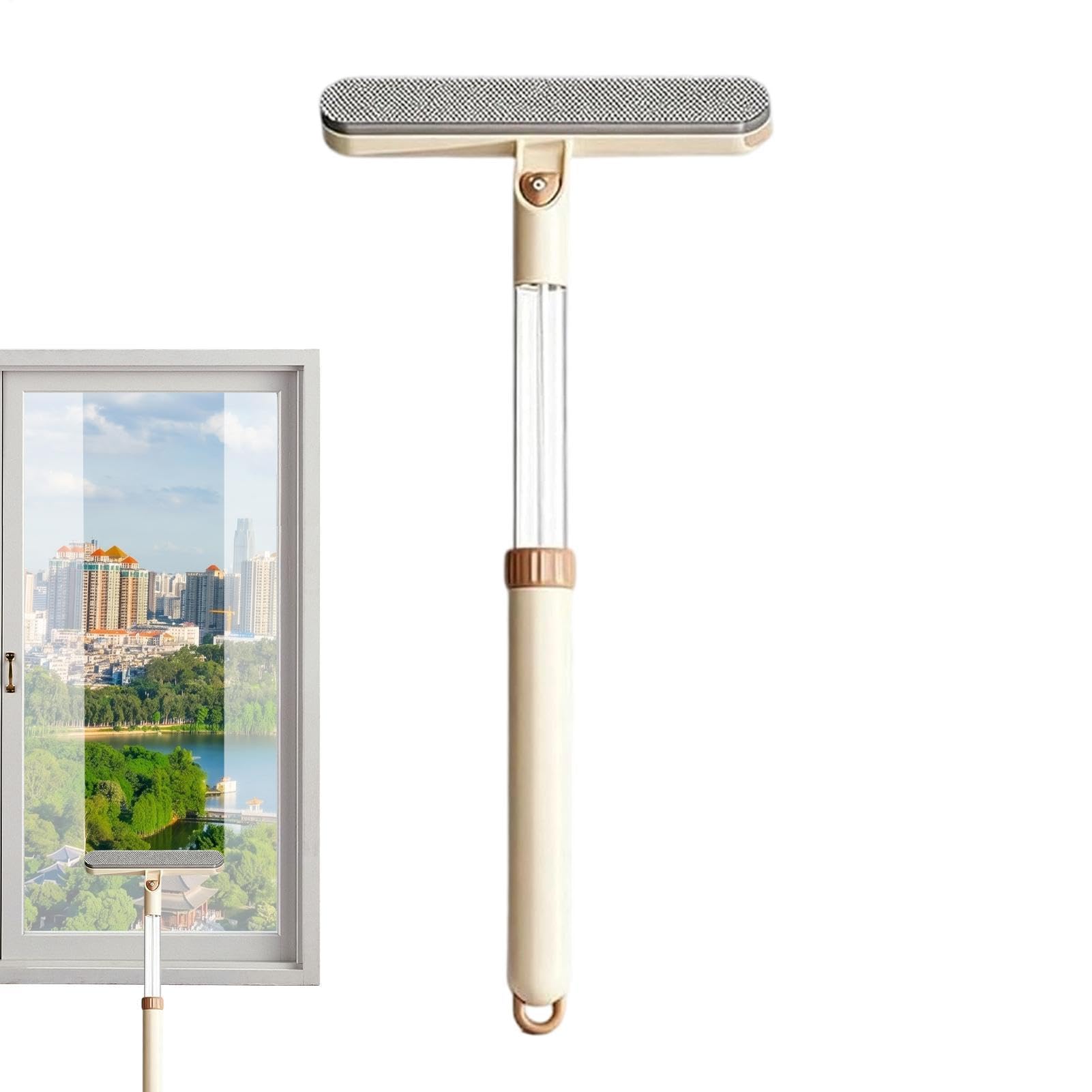 Limpiacristales de mampara de ducha Cepillo extensible quitapolvo | Rasqueta limpia cristales Para en baño, ducha, puertas de vidrio, parabrisas, hogar, dormitorio y coche