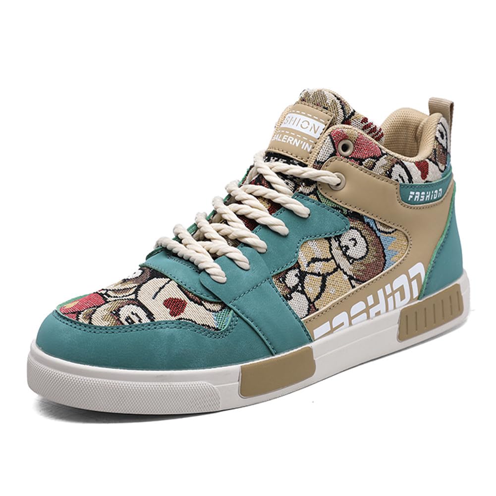 Men's High Top Skateboarding Sneakers Shoes