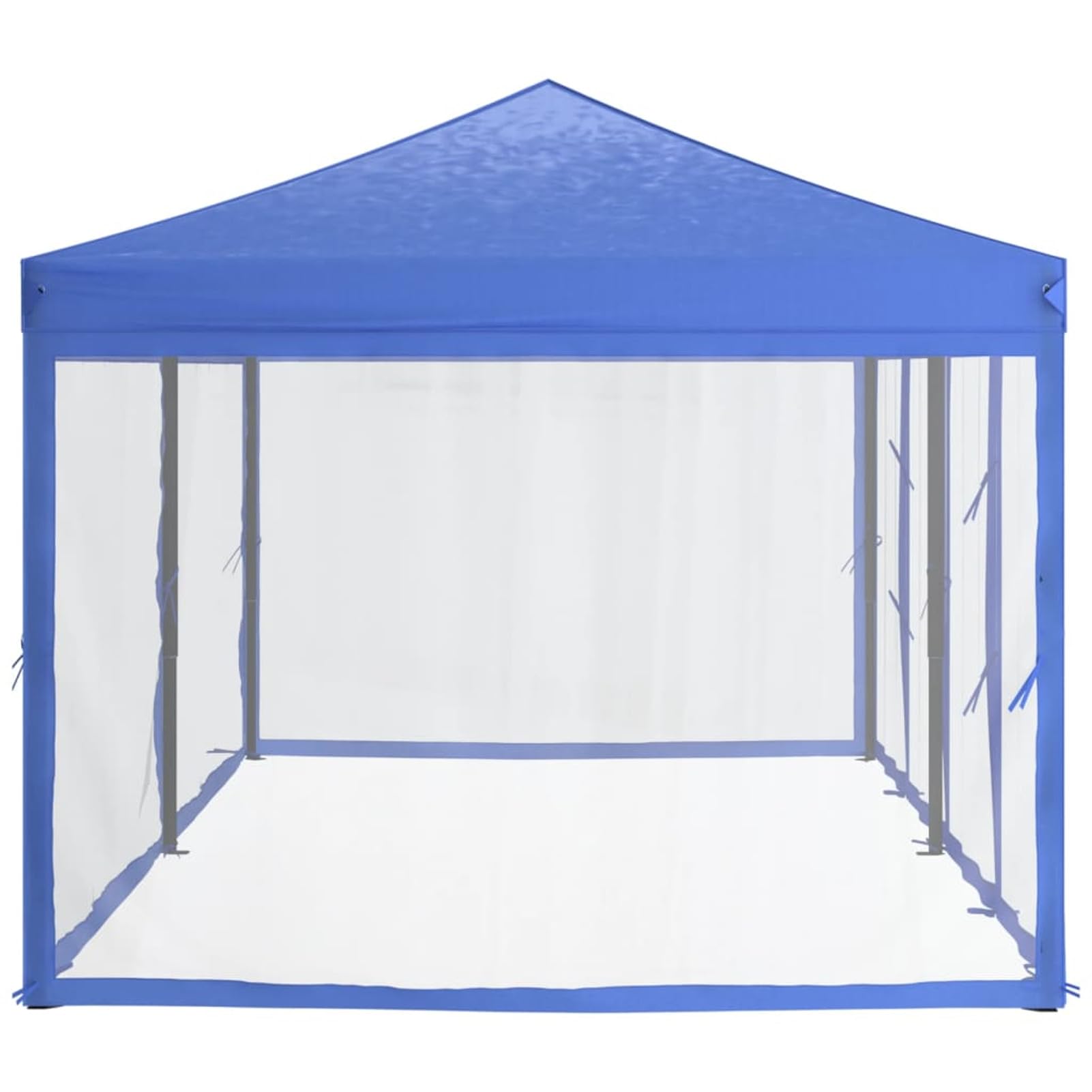 Carpa para Fiestas Plegable con Paredes Laterales, ZEYUAN Casas Prefabricadas, Cenadores para Jardin, Pergola, Carpas para Exteriores, Muebles De Jardin, Azul 3x6 m