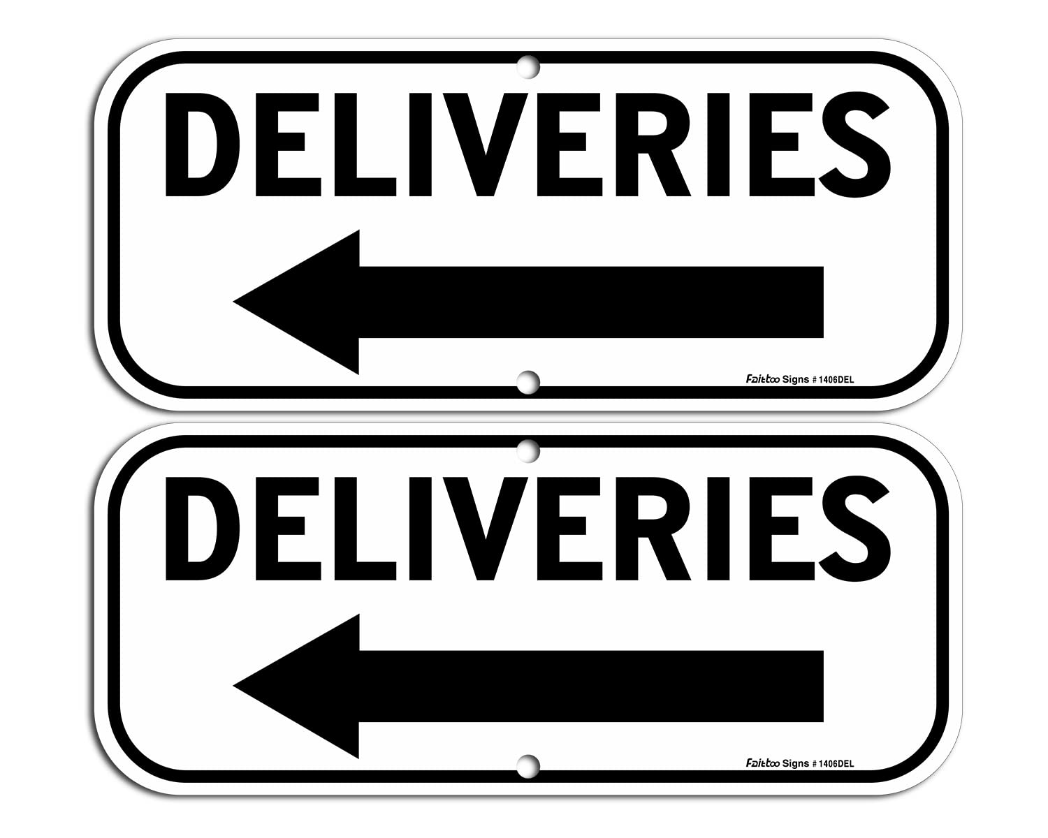 Amazon | Deliveries (デリバリーズ) 矢印付きサイン 2パック 14x6