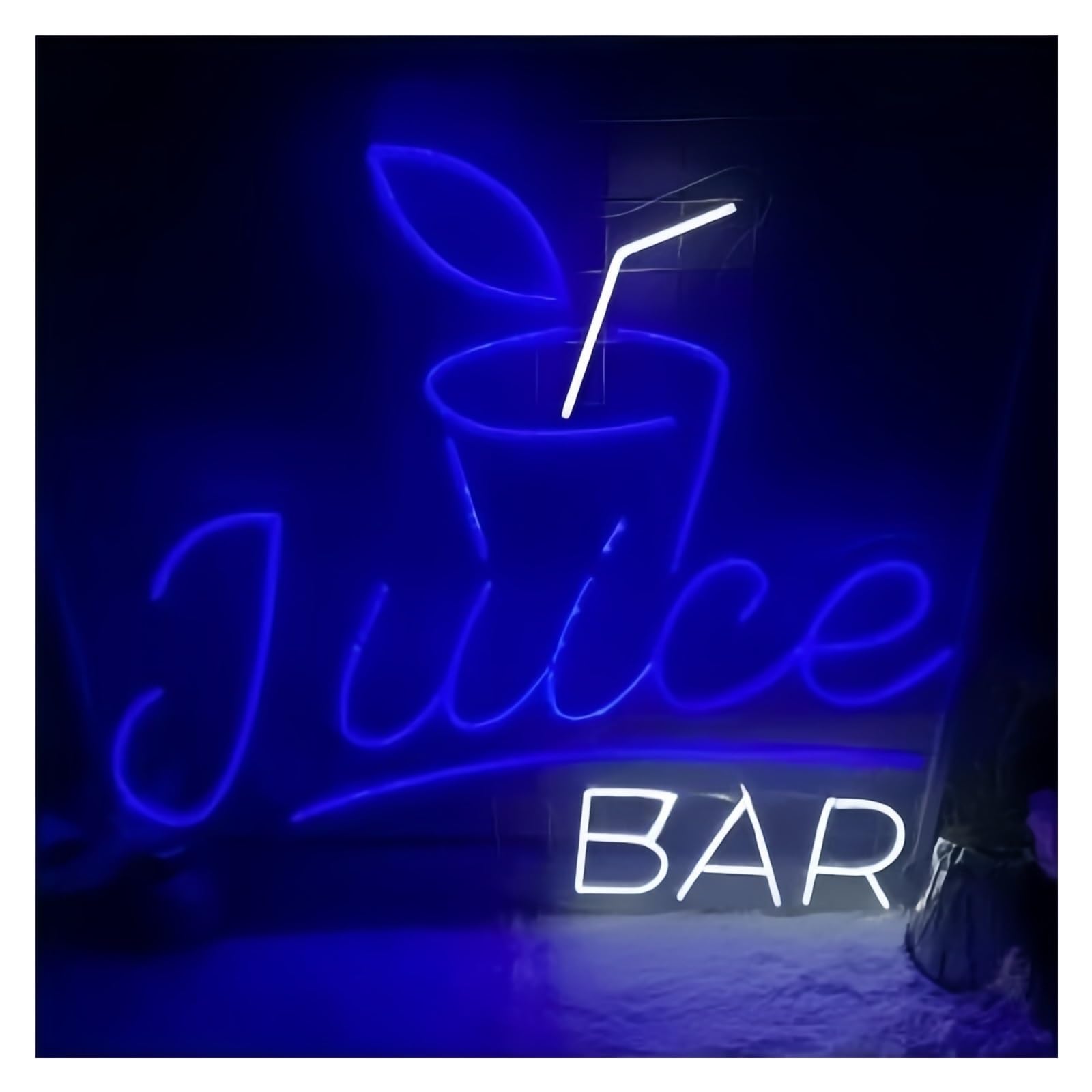 LEMST Sign Lamp Commercial Decor Neon Signs USB Powered Juice Bar Neon Lights Suitable for Store Shop, Bars, Restaurant, Decor Night Lamp 37.5cmx40cm(B)