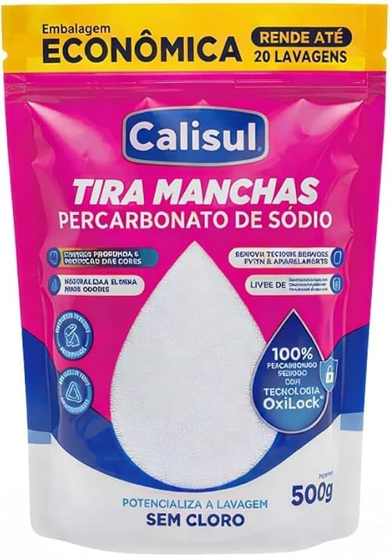 Percarbonato de Sódio Black 500G para Roupas Pretas e Escuras - Tira Manchas Sem Cloro, Não Desbota, Realça a Cor, Tecnologia O2, para Calça Jeans Camiseta Preta e Uniforme