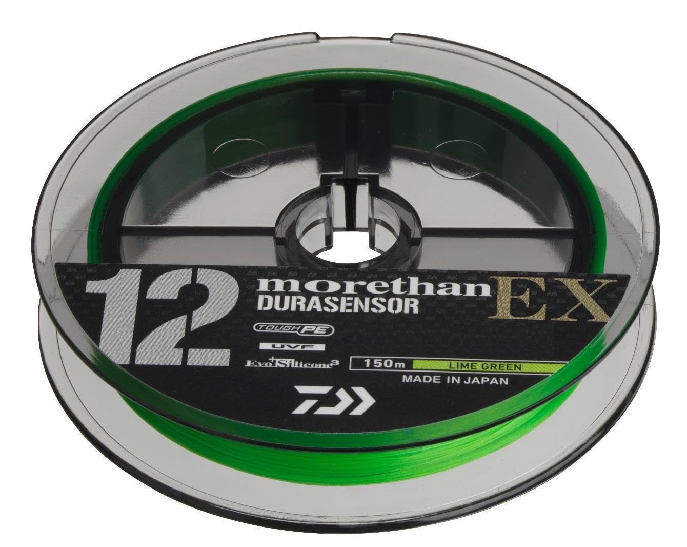 DAIWA Tresse 12 Brins Morethan 12 Ex - 150m - D.0.06mm - R.5.8kg - Lime Green - 12248106