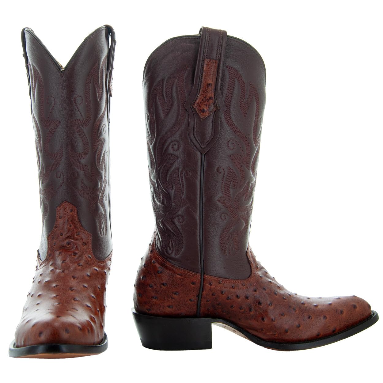 Soto Boots Ostrich Print