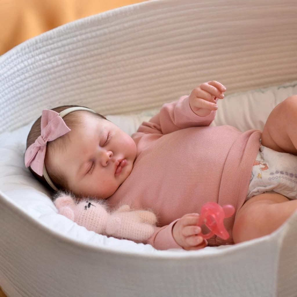Miękki silikon Reborn Baby Dolls Cloth Body 45 cm miękki winyl realistyczne lalki Reborn Babe Realistyczne lalki Reborn noworodek, które wyglądają jak prawdziwa zabawka dla niemowląt, prezent