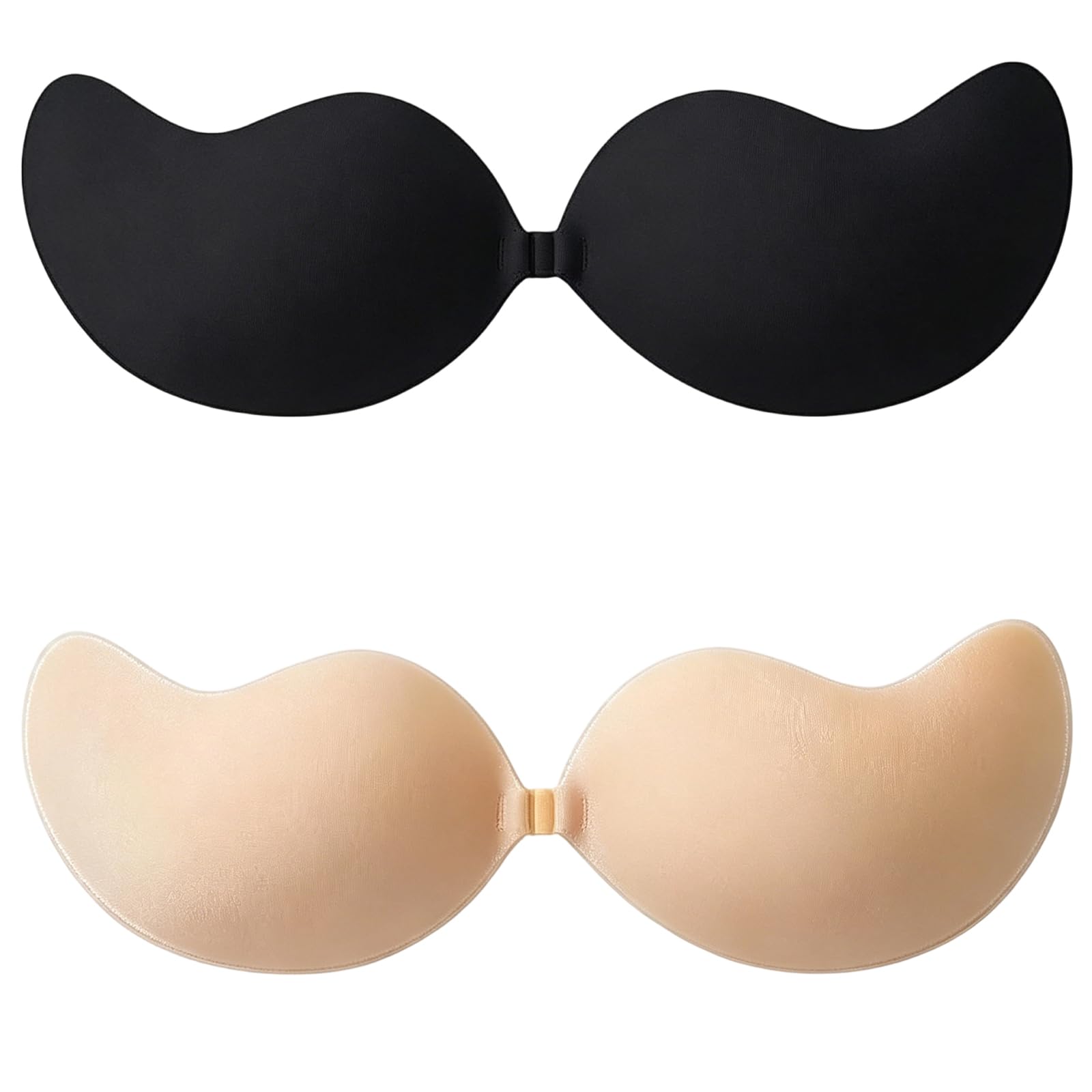 cylmardev 2 PCS Strapless Bra for Women, Seamless Invisible Support for Backless Dresses, Reusable Adhesive Design with Comfortable Fit Beige-picture-42