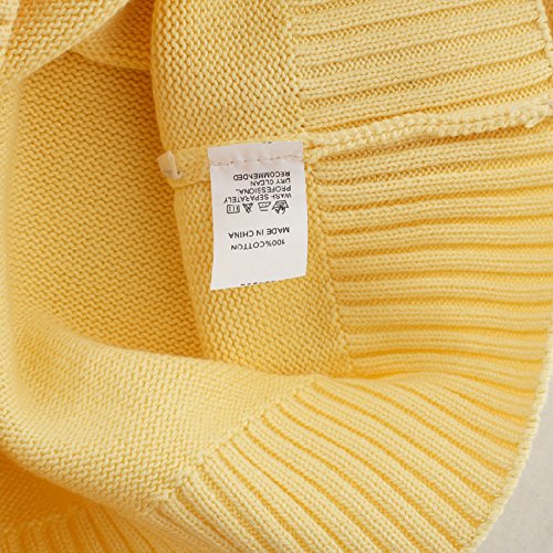 Men Women Knitted Cotton V-Neck Vest JK Uniform Pullover Sleeveless Sweater School Cardigan Yellow4