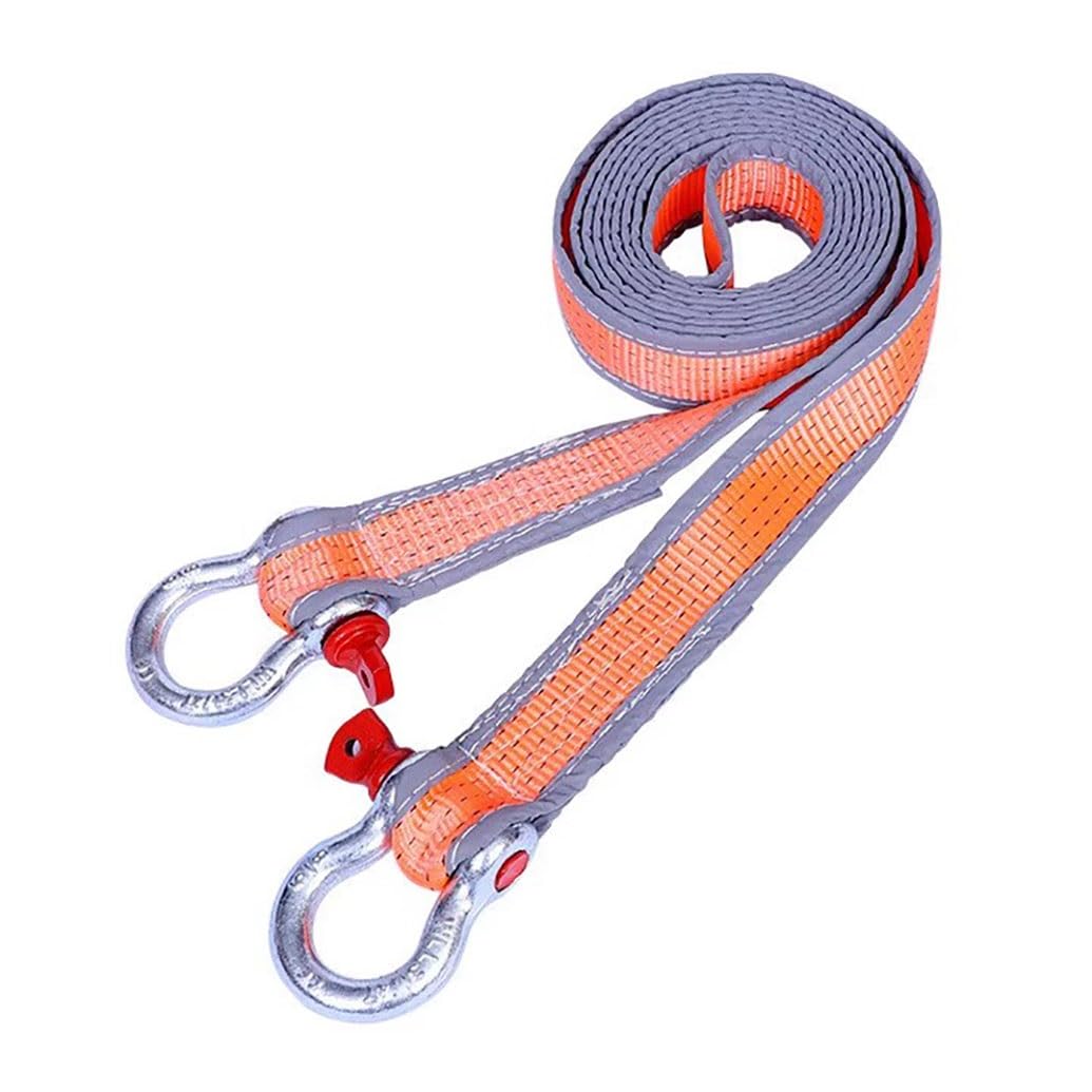Eslingas de Remolque con grilletes, Kit de eslingas de recuperación de Alta Resistencia de 2" x 22 pies con Ganchos, Resistencia a la Rotura de 31,944 Libras, grilletes con Anillo en U de 3/