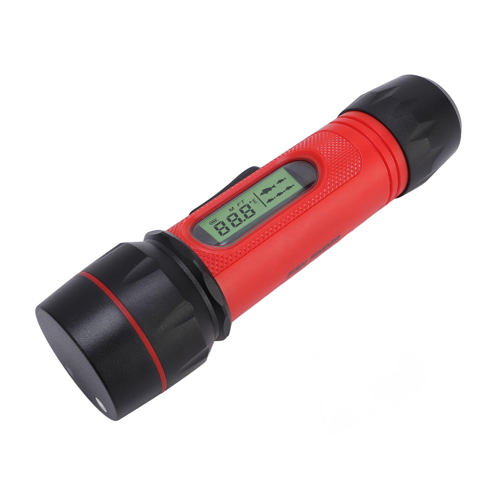Denash Fischfinder, Sonar-Handheld IP68, Wasserdicht, 90 M Tiefenmesser mit LCD-Display für Kajakboot-Eisfischen, Tragbarer Fischtiefenmesser