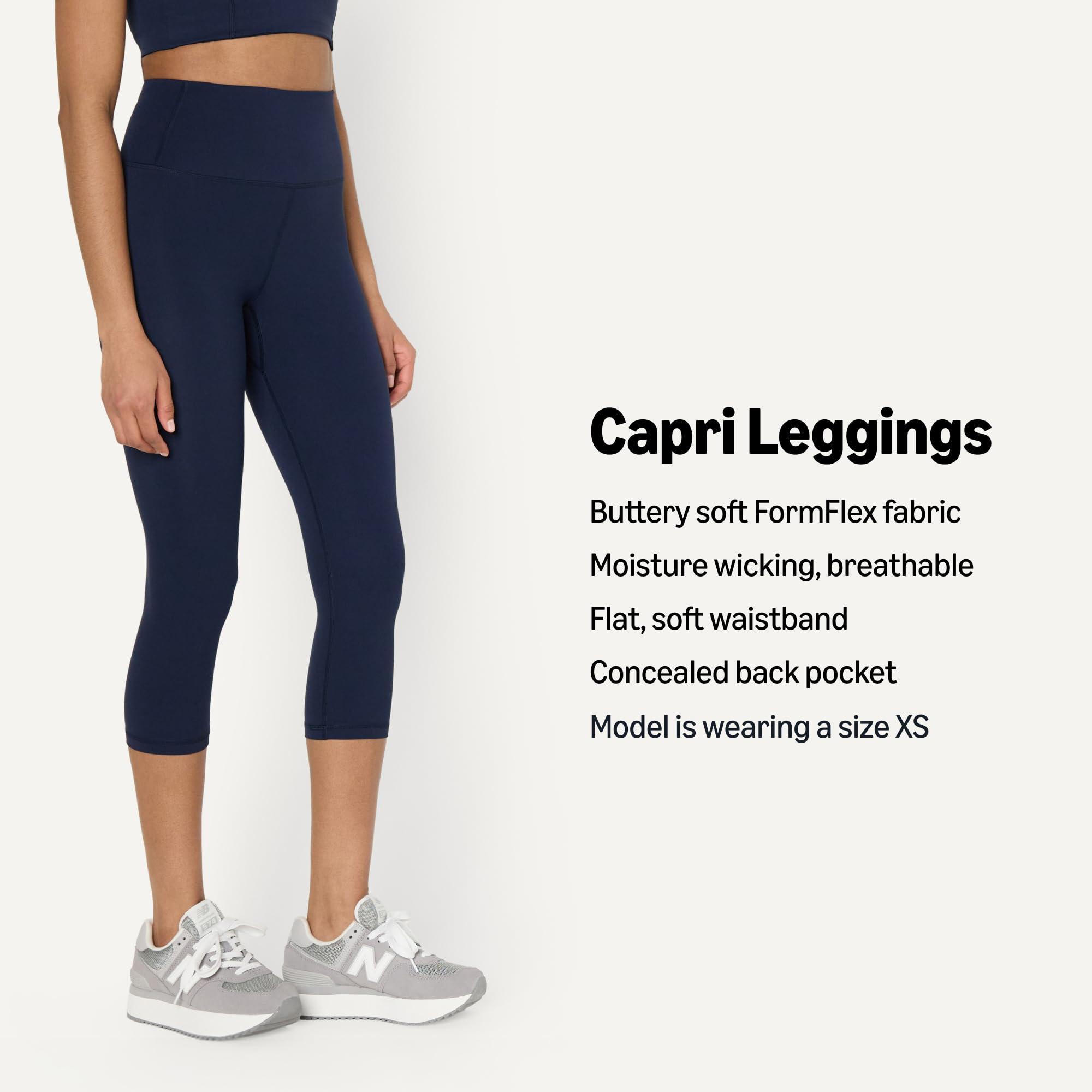 Amazon Essentials Aewm91328 - Damskie legginsy Capri FormFlex High Rise Kobiety