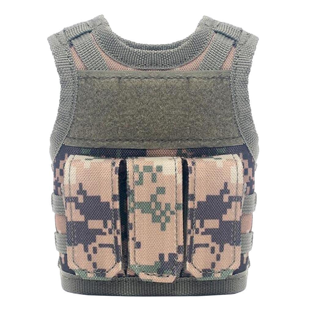 Mini Vest Style Beer Sleeve Cans Holder Water Bottles Tools Bag Camo D-image-15