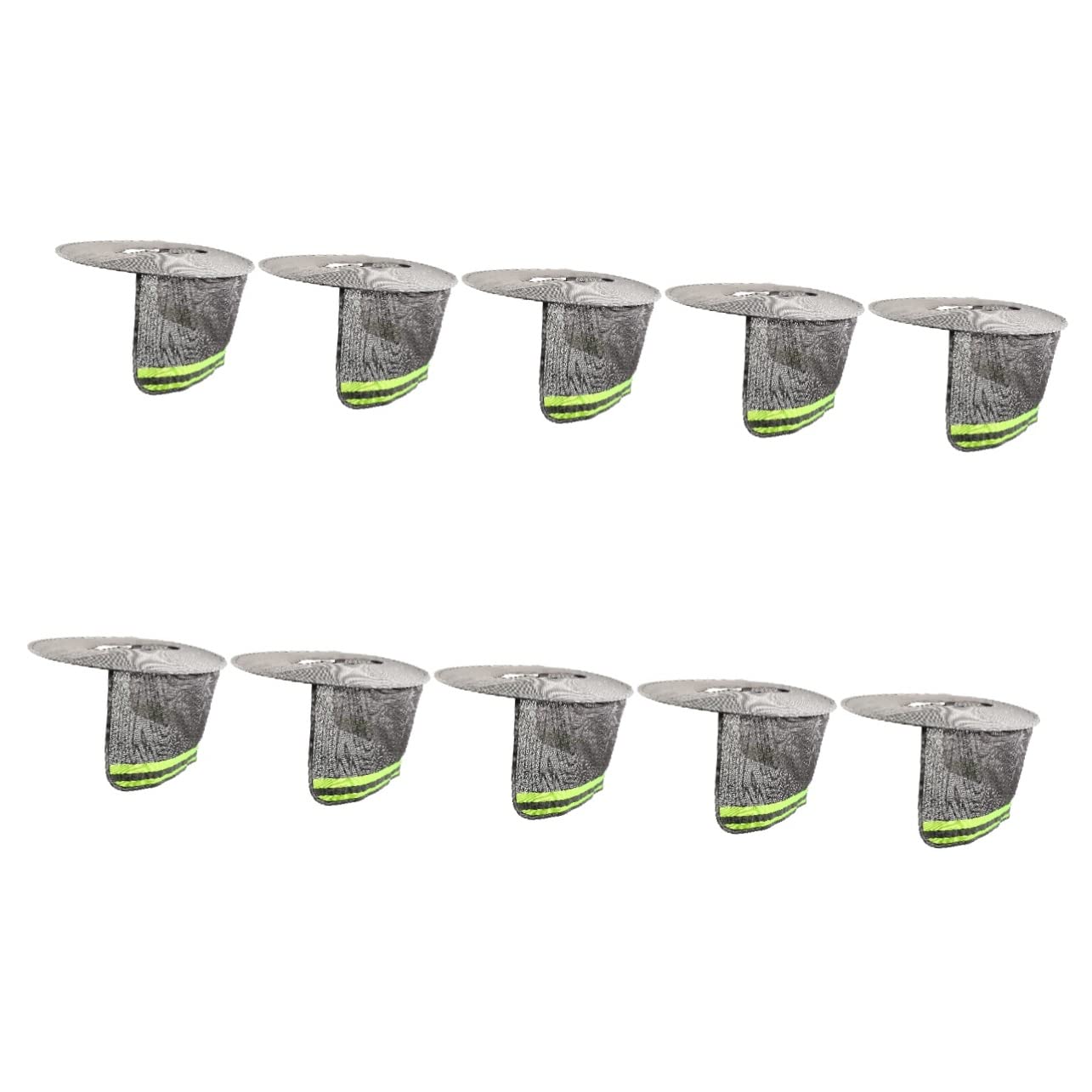 Mobestech 10pièces Casquette De Solaire pour Casque De Visière Réfléchissante Et Écran De Cou Accessoires De Construction