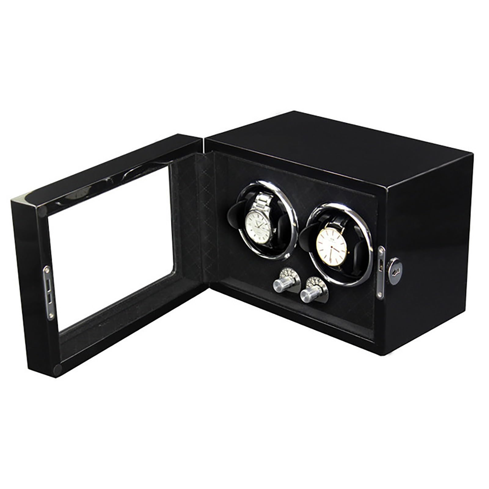 Boite rotative montre automatique double pour éviter l'arrêt des mécanismes