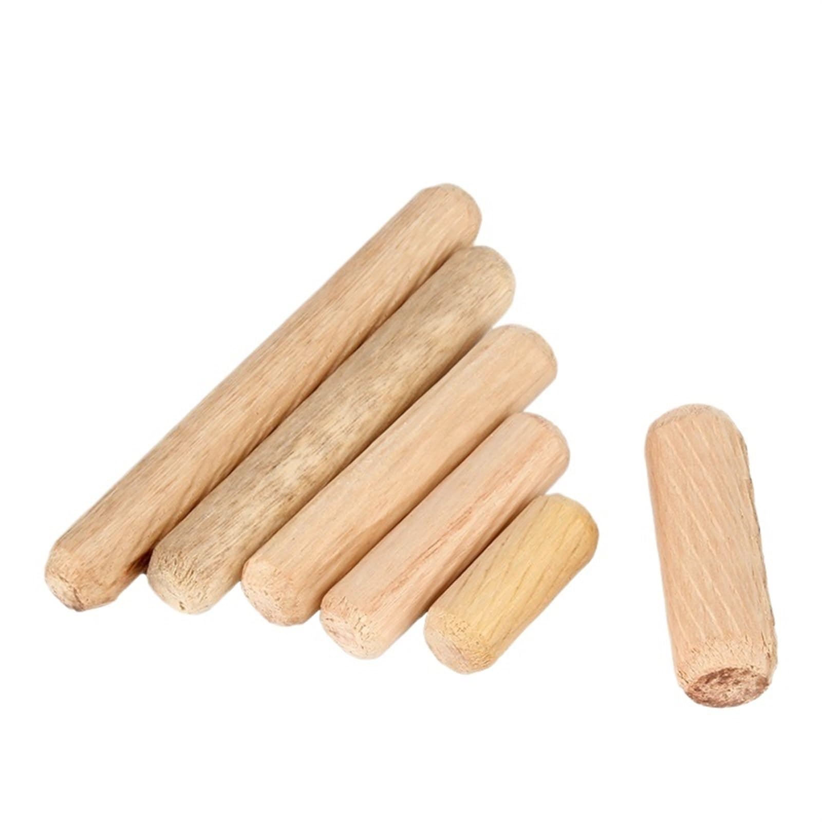 Clavijas de madera, Pasadores de madera M6 M8 M10 M12 x 20-80 mm Paquete 20-100 piezas(M8x30mm 50pcs)