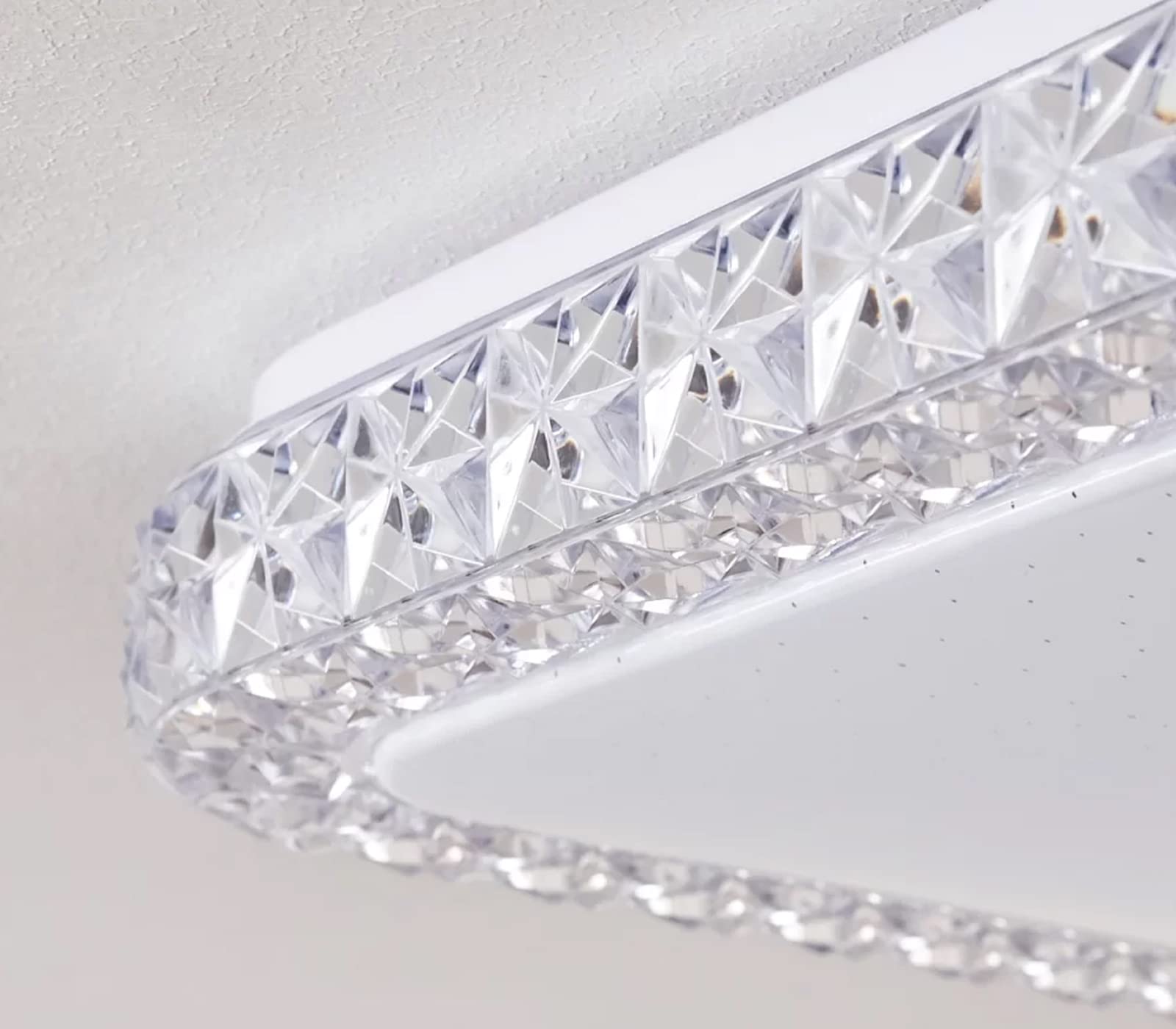 CLICLED Plafoniera LED Da Soffitto Quadrata 80W Luce Fredda Effetto Cielo Stellato 806