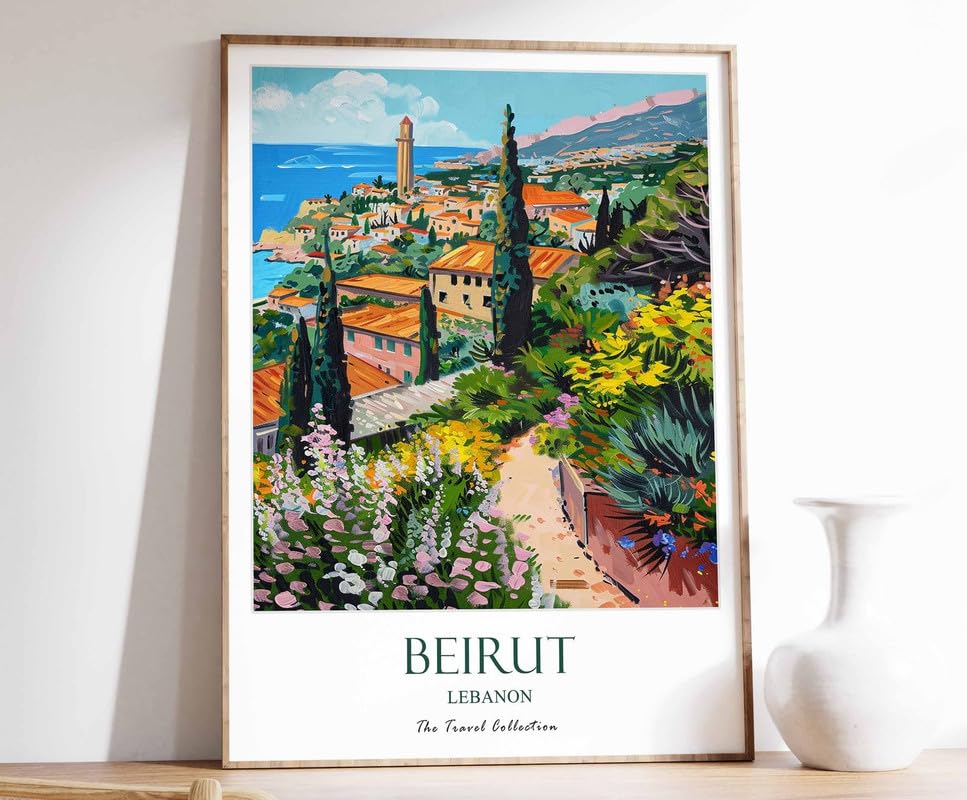 Poster voyage Beyrouth sur toile pour une déco murale salon inspirante