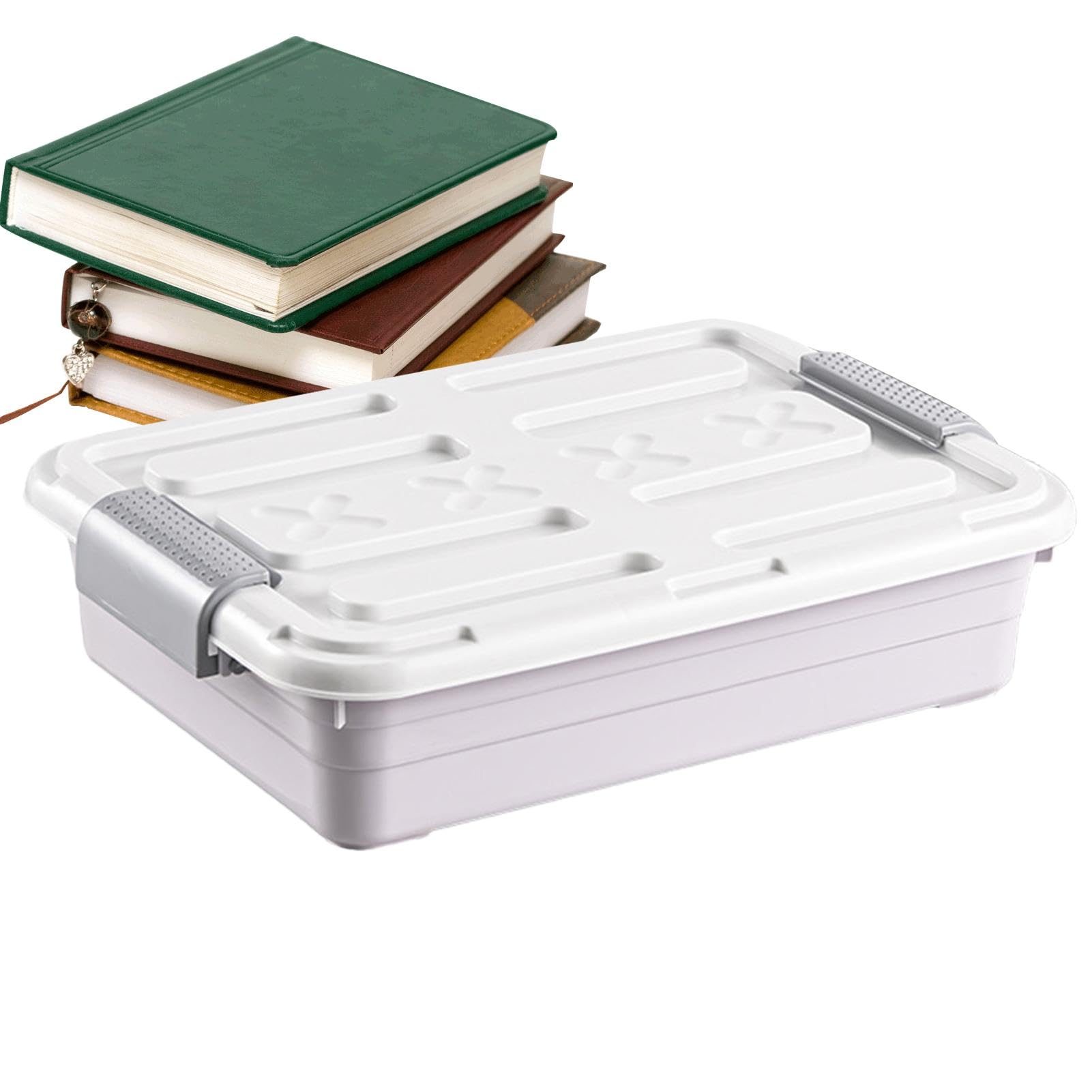 Opbergbox voor onder het bed, set van 4 opvouwbare opbergdozen voor onder het bed