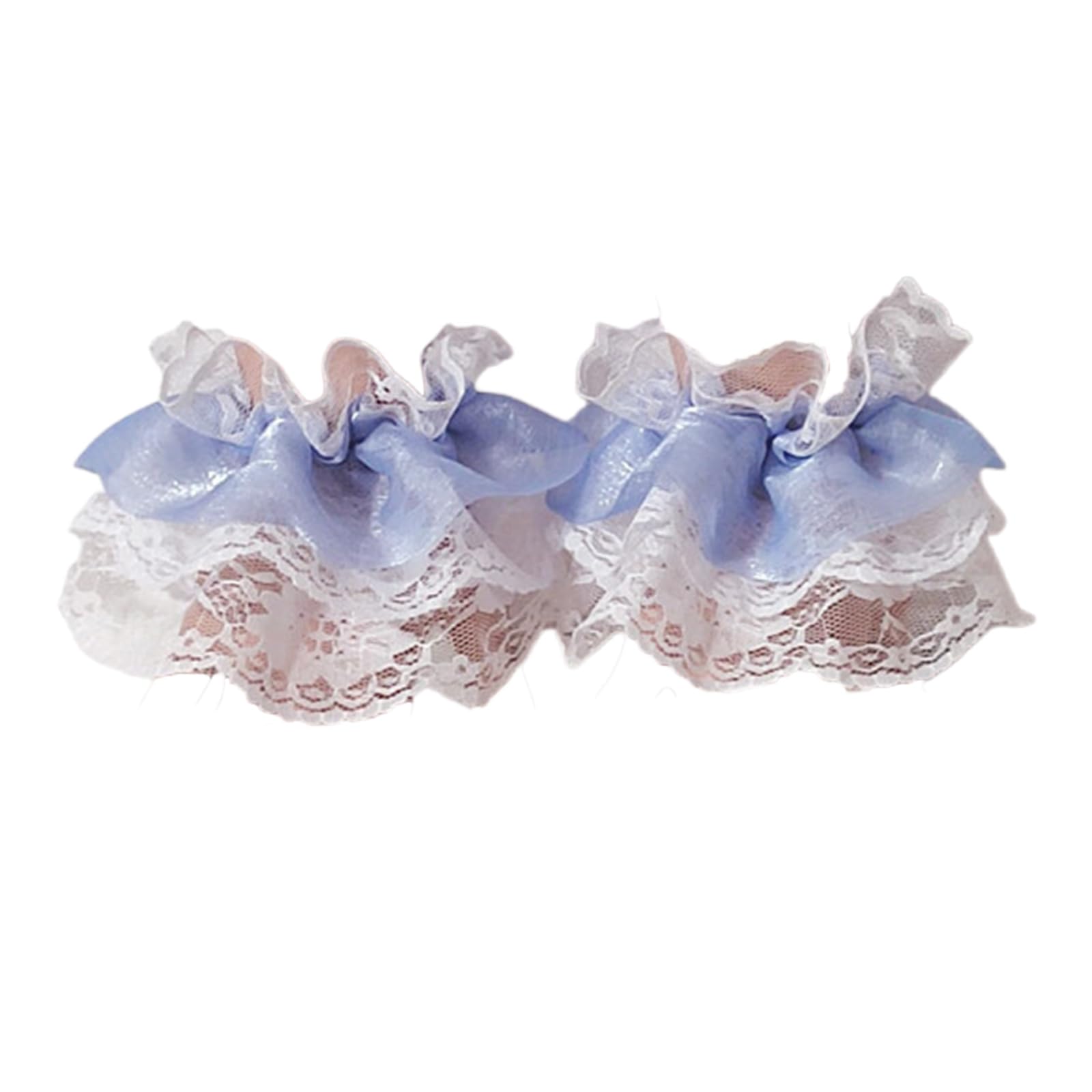 MICFENY Breathable Ruffled Lace Hand Sleeves Fashion Roleplay Event Handwear Accessory Wrist Cuffs Sleeves for Anime Party