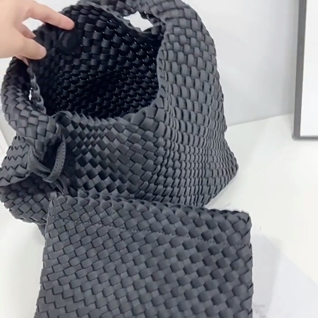 Bolso tejido JINMANXUE para mujer, tote hobo miniatura 7