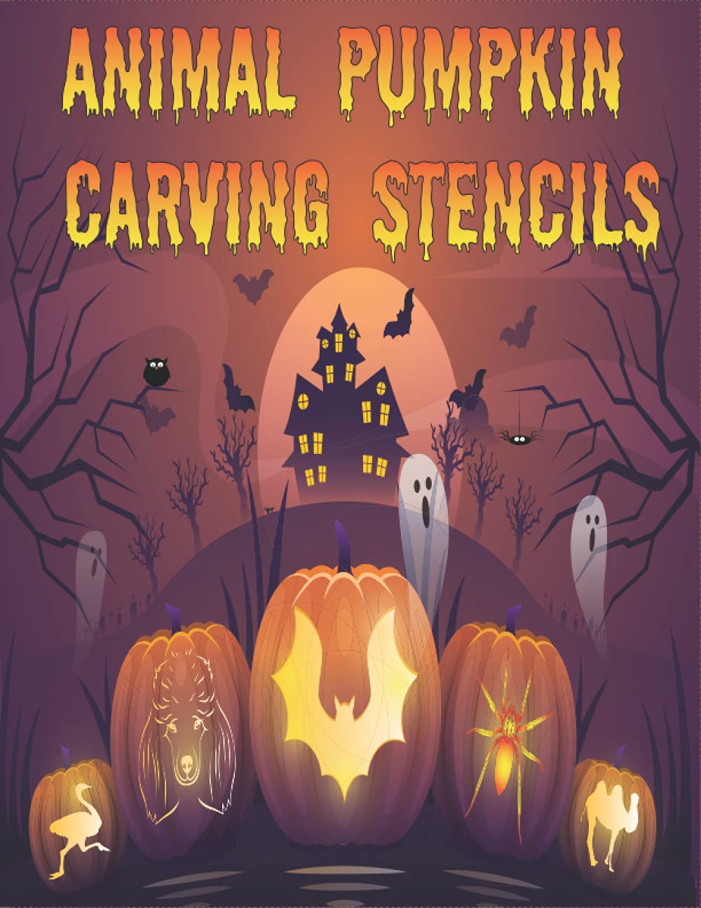 Buy Animal Pumpkin Carving Stencils A Fun Halloween Faces With Over 50