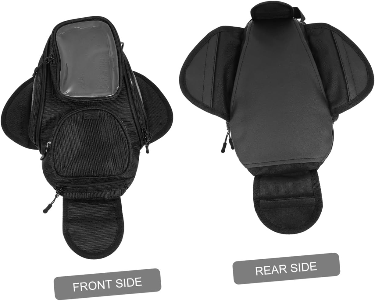 Luxshiny Motorcycle Tank Pouch for Motorbike Oxford Cloth Strong Magnet Design Large Capacity Bag