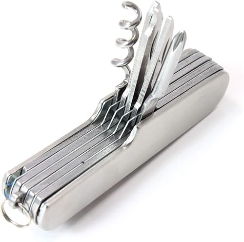 Miniatura 7 de Cuchillo de bolsillo EDC multiherramienta de acero inoxidable con bolsa de transporte