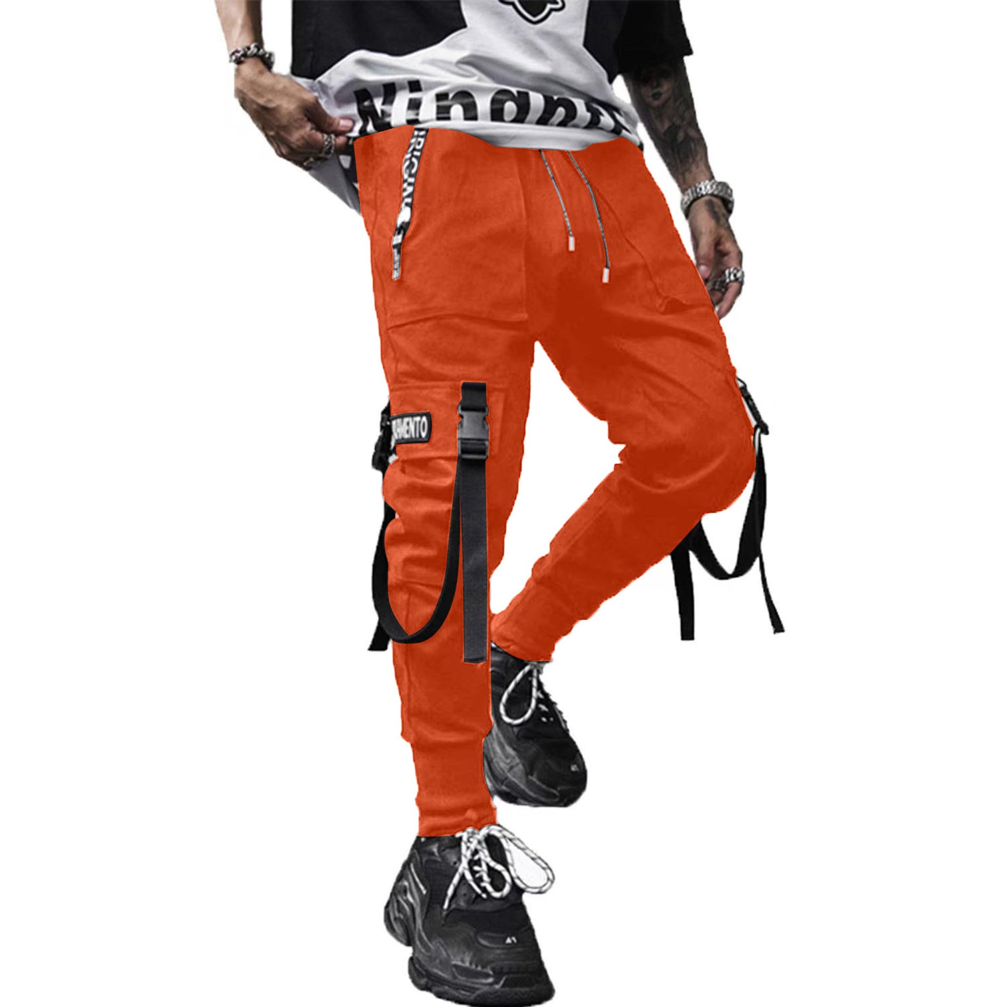 XYXIONGMAO Herren Jogger Pants Techwear Hip Hop Haremshose Streetwear Taktische Trainingshose