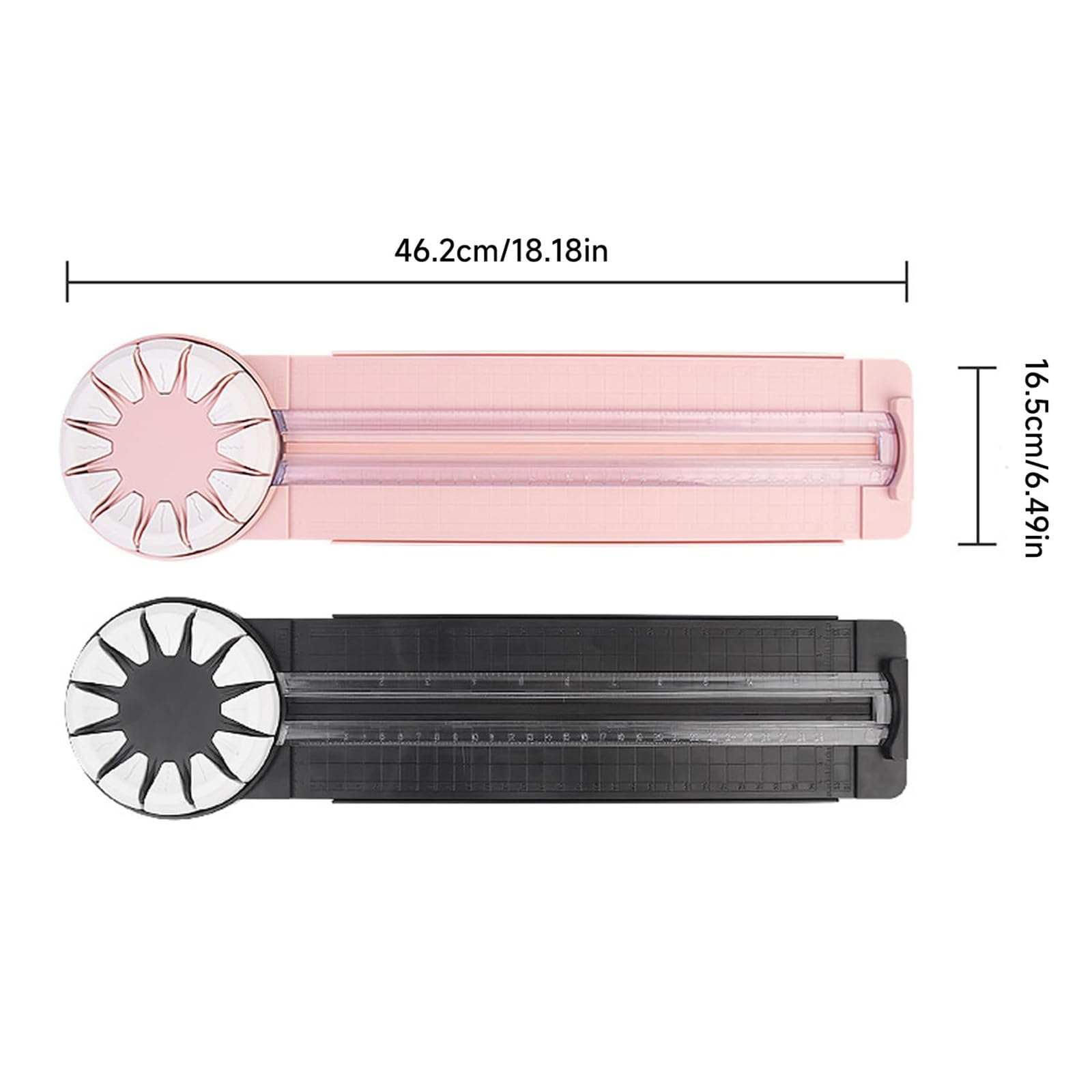 Taglierina Rotante 12 in 1, Strumento Multifunzionale per Scrapbooking Fotografico, Design della Testa Rotante A 360 Gradi, Taglio Preciso Sicuro E Antiscivolo (2pcs Pink)