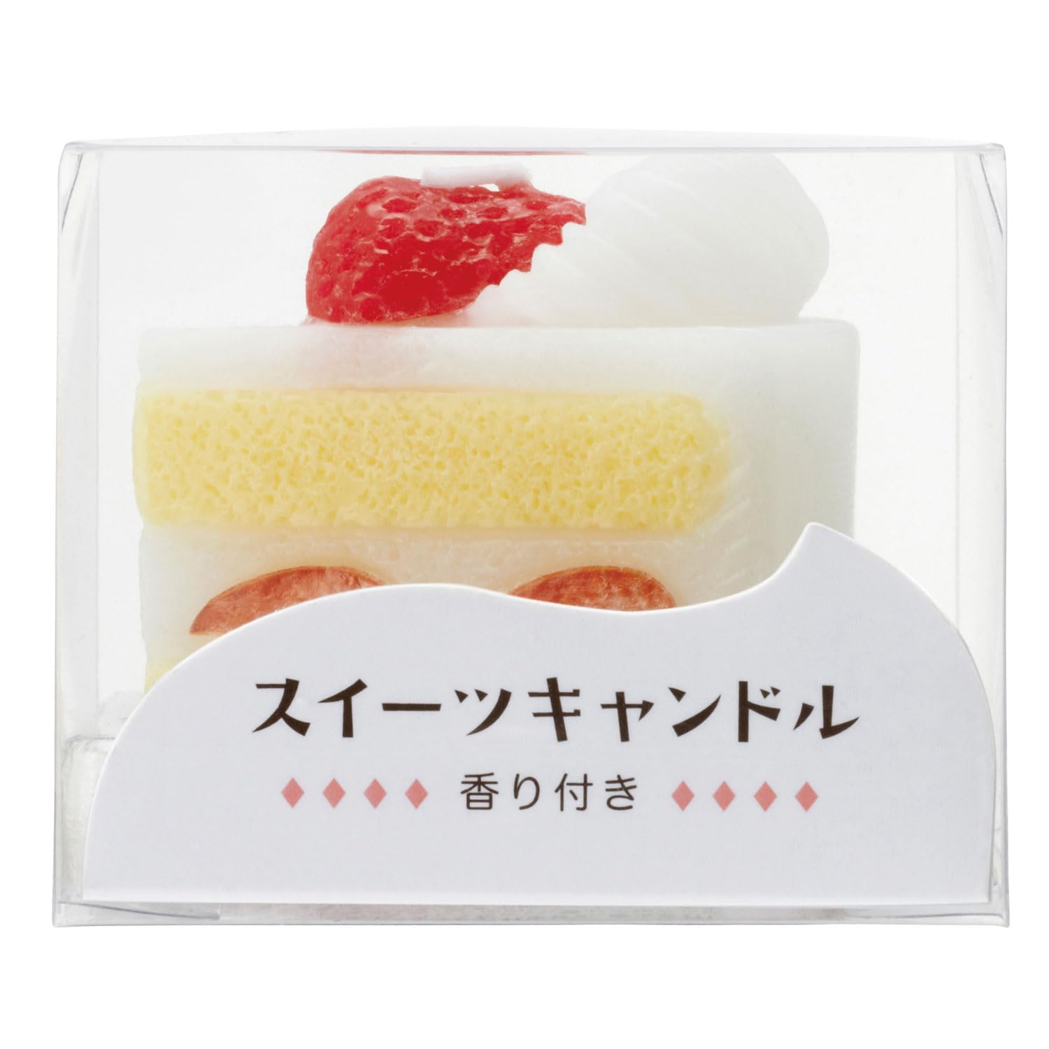 Amazon.co.jp: カメヤマ スイーツキャンドル ショートケーキ 香り付き