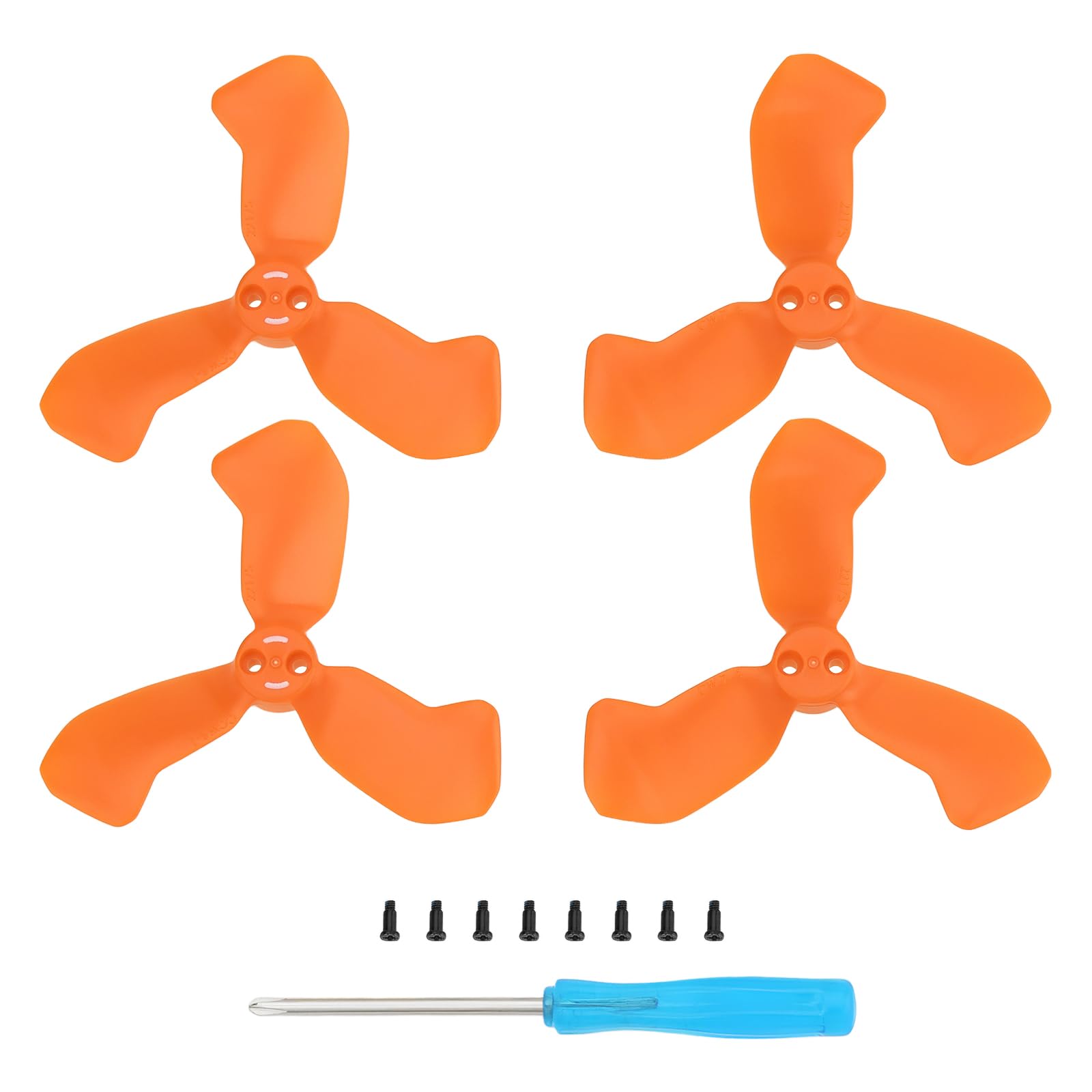 eMagTech 2 Pairs Drone Propellers Blade Kit Orange Compatible with DJI Neo 2