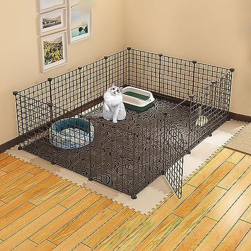 Clôture en métal pour animaux de compagnie intérieur extérieur modulable