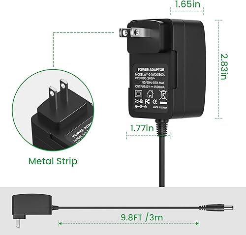 Miniatura 3 de Adaptador de corriente de 12V 1.5A para Yamaha PA130 PA150, fuente de alimentación de 12V 1.5A para teclado Yamaha PSR YPG YPT DGX DD EZ Series
