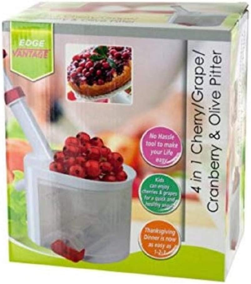 4 in 1 Cherry Grape Cranberry and Olive Pitter New