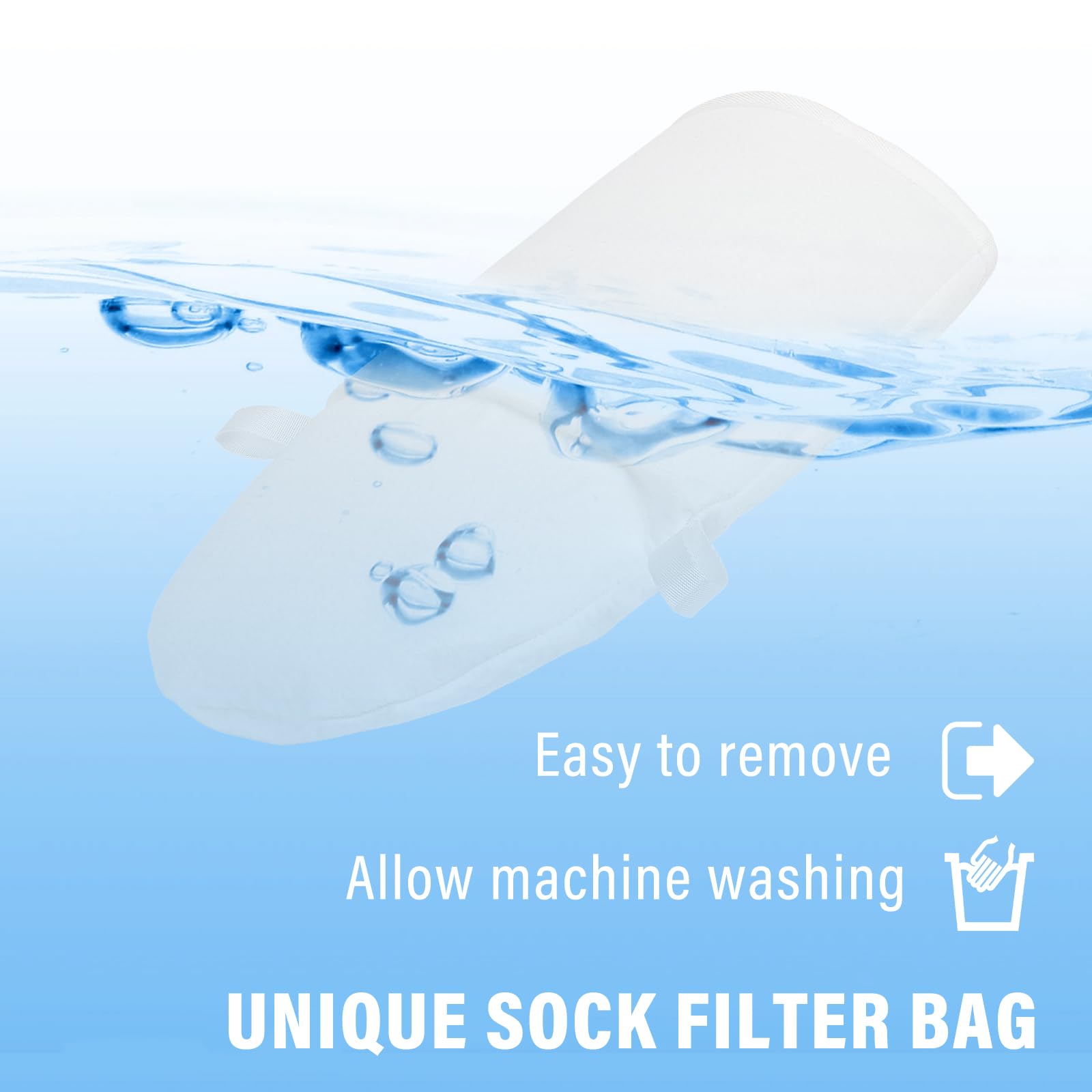 Sacs Filtrants LA Spas Pour Piscine Spa - Tissu Non Tissé Lavable Machine Compatible Aqua Klean