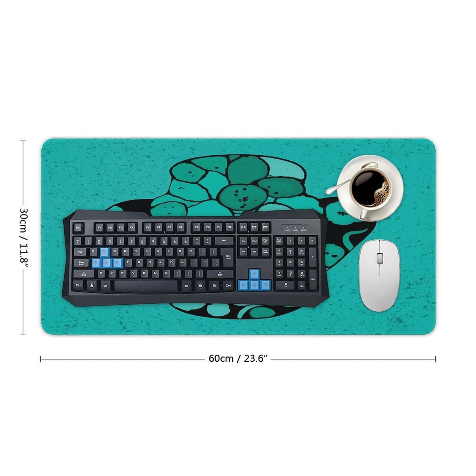Jian Ya Na, tappetino per mouse in pelle sintetica di poliuretano (PU), impermeabile, double face, perfetto da scrivania, per ufficio e casa, ultra sottile 2 mm 80 x 40 cm Pink