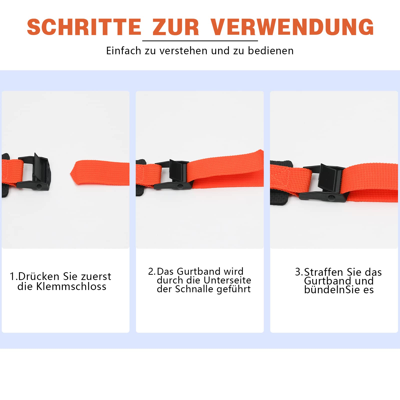 Spanngurte 2er Set 3,5m - Ultrastark Mit Klemmschloss & Polsterung Bis 500kg