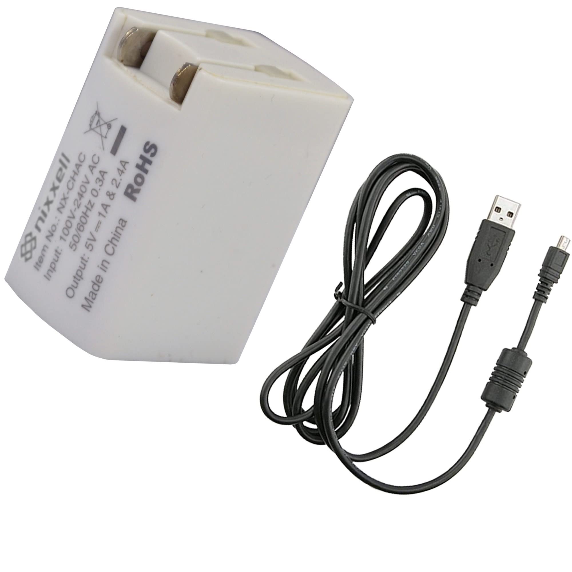 NixxellEH-70P AC Adapter Charger and UC-E6 Cable for Nikon Coolpix S2700,S2800,S3500, S3600, S3700, S5200, S6500, S9400, S9500, P530 Cameras