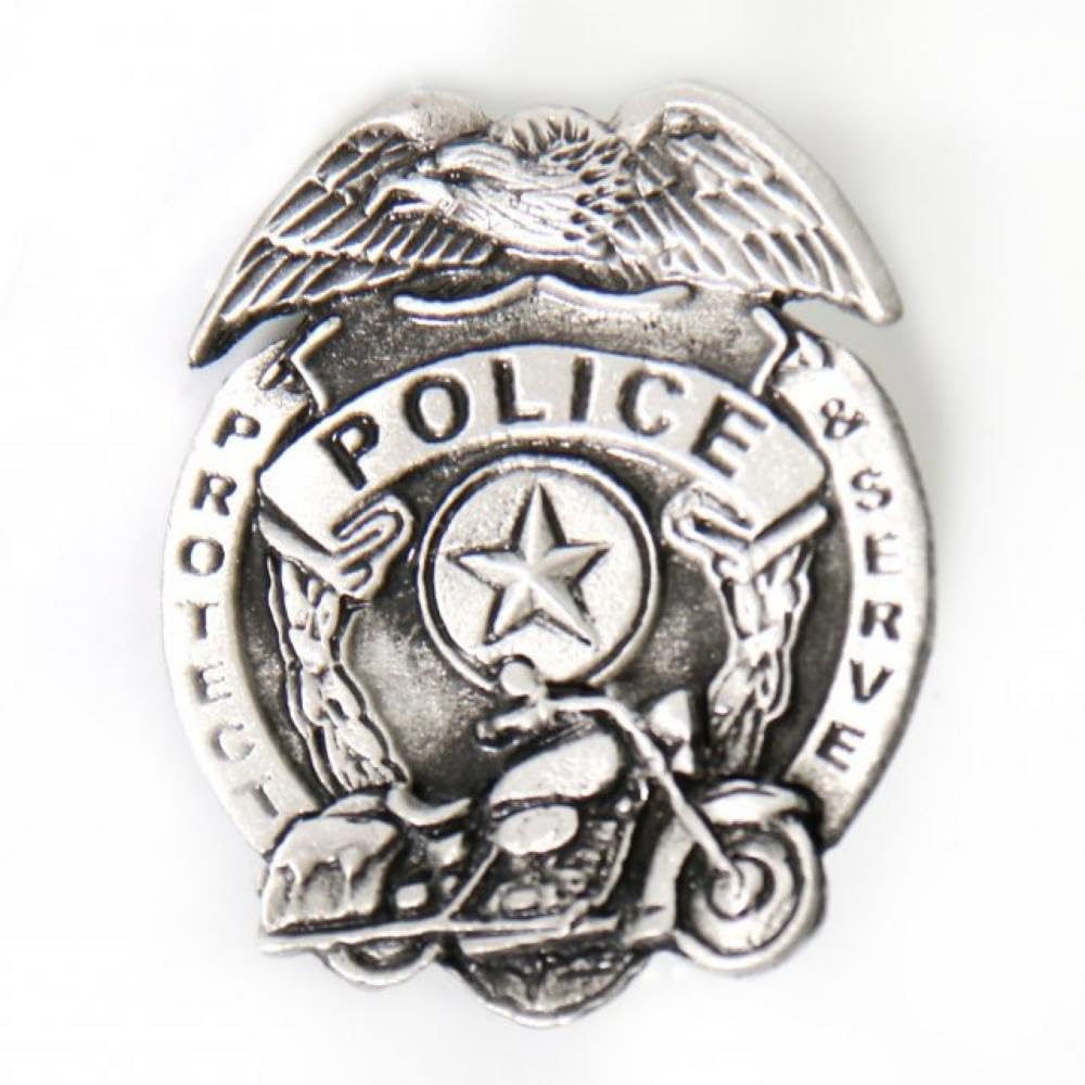 Hot Leathers Police Badge Pin
